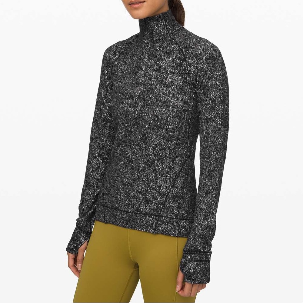 🆕 w/ Tags Lululemon Jacquard Outrun the Elements 1/2 Zip Pullover
